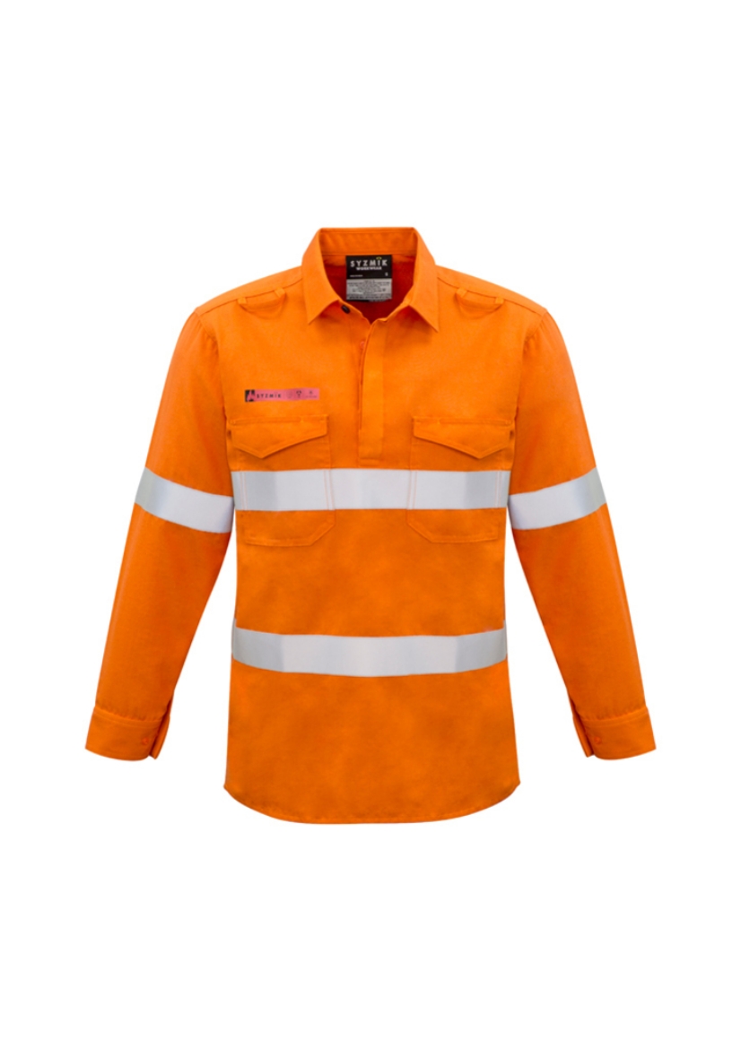 Picture of MENS CLOSED FRONT HOOP TAPED FR SHIRT ORANGE