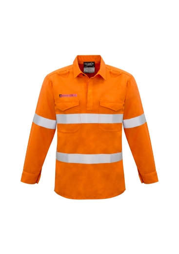 Picture of MENS CLOSED FRONT HOOP TAPED FR SHIRT ORANGE